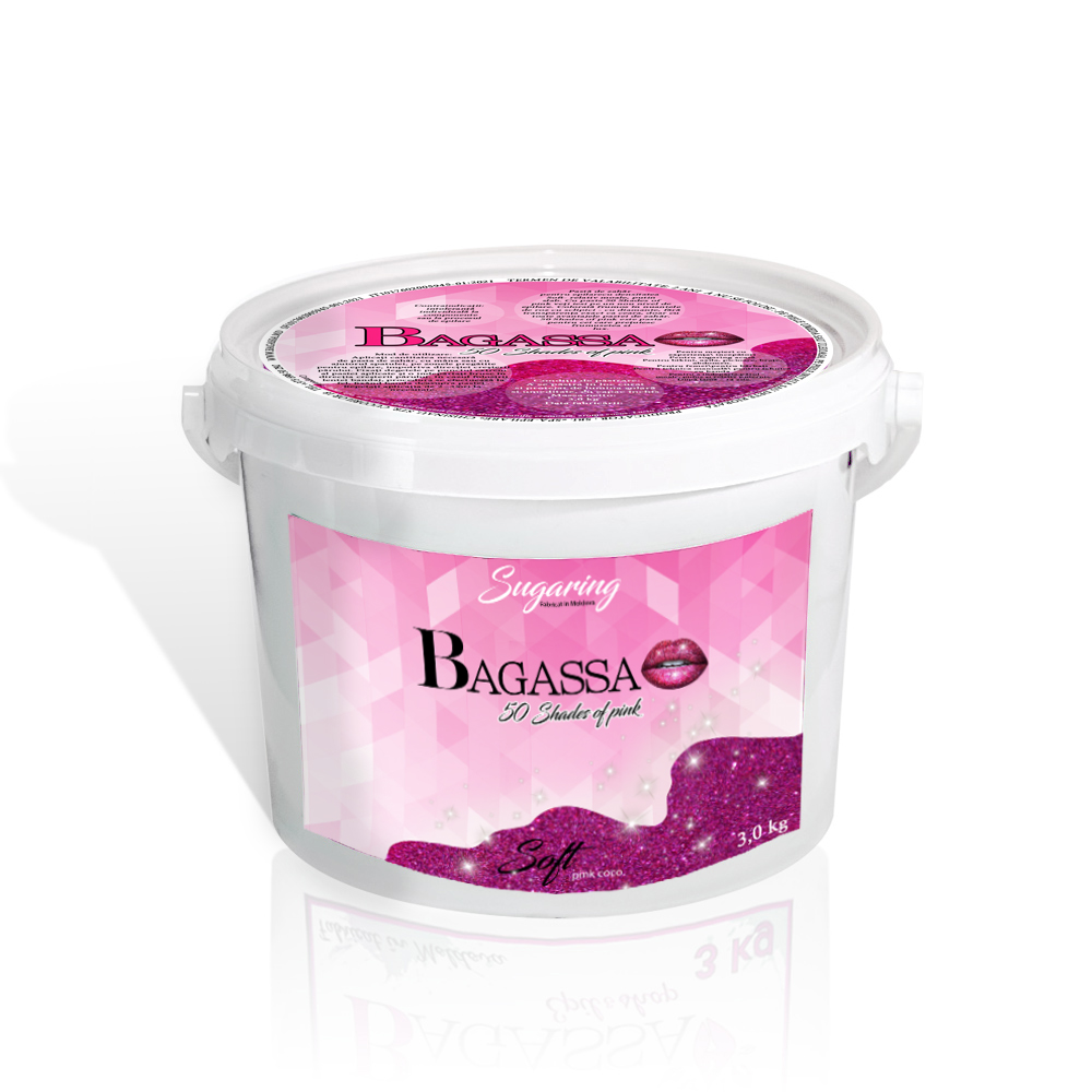 Bagassa 50 shades of pink Soft - pasta de zahar Cocos roz 3000 gr